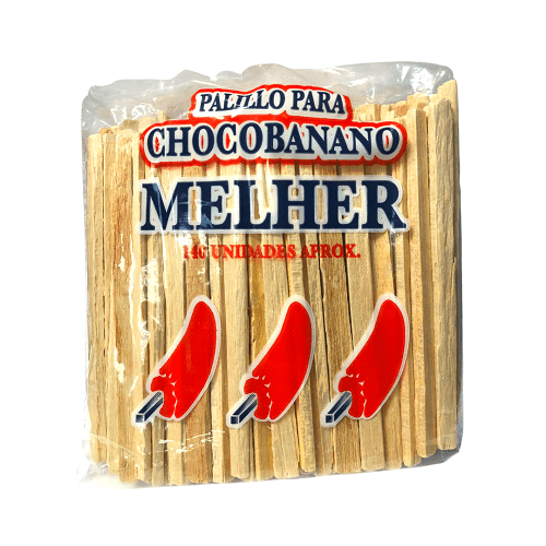 Palitos De Madera Melher 140 Unidades - Palitos Para Chocobanano