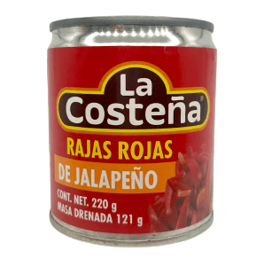 Rajas rojas de jalapeño LA COSTEÑA - Latinmarcas